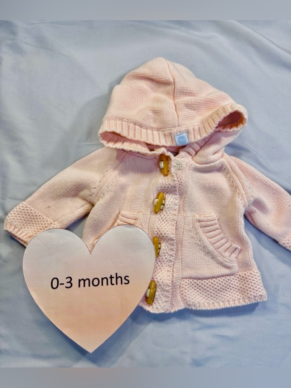 Beba Bean - Pink Newborn Baby Cardigan sweater